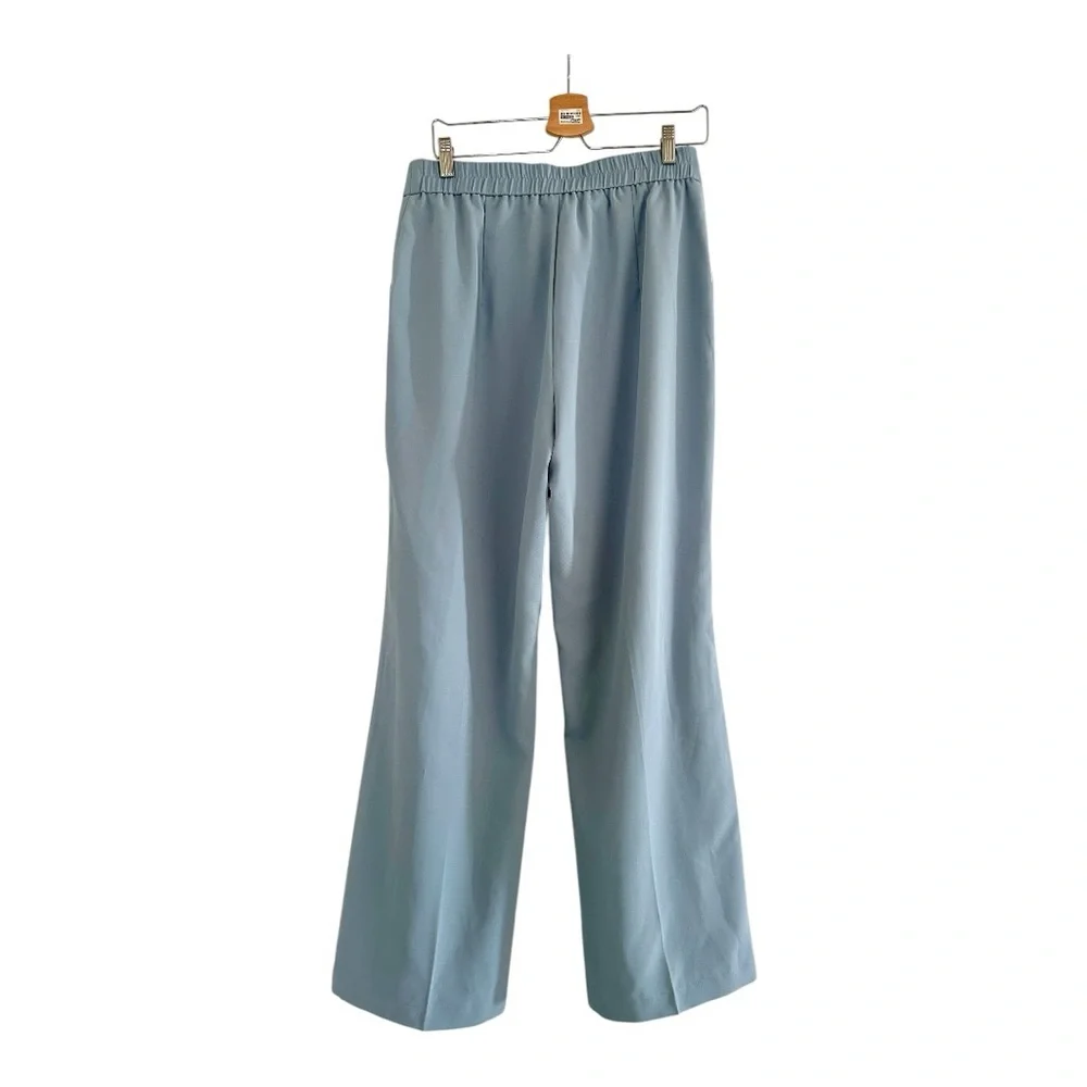 Light Blue Wide-Leg Trousers – Size L - Picture 6 of 14